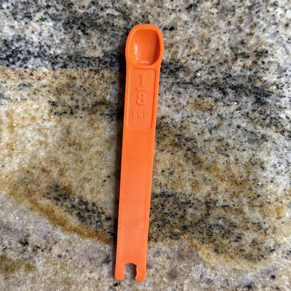 Tupperware Replacement Orange 1/8‎ Tsp Measuring Spoon #1272